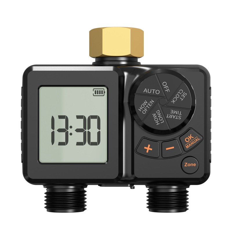 Timer Dual Outlet - Temporizador de riego automático para jardín